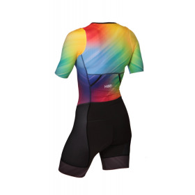 MAKO Pro Set-IN Fade Rainbow - Trifonction Femme Triathlon Manches Courtes