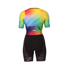 MAKO Pro Set-IN Fade Rainbow - Trifonction Femme Triathlon Manches Courtes