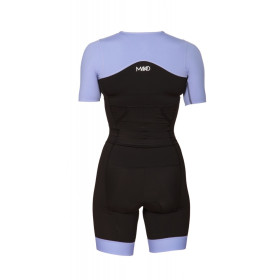 MAKO Team Set-In Lilac/Black - Trifonction Femme Triathlon Manches Courtes
