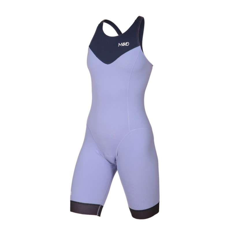 MAKO Team Navy Lilac - Trifonction Femme Triathlon Sans Manche | Les4Nages