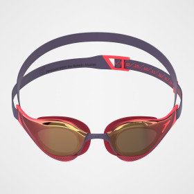 Speedo Fastskin PURE FOCUS Mirror Black Red - Lunettes Natation