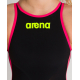ARENA Powerskin Femme Open Water R-Evo + Full Body - Open Back - BLACK-FLUO YELLOW