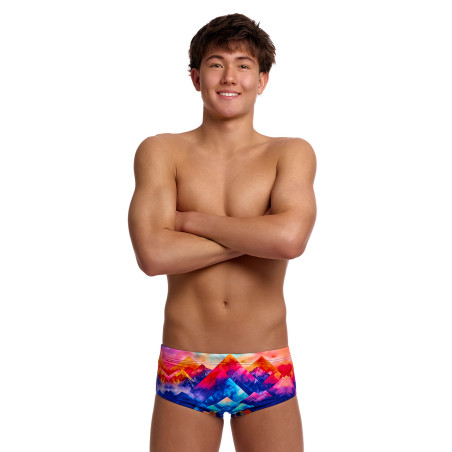 FUNKY TRUNKS (8-12ans) Lost Mountain Sidewinder Trunks - Boxer Natation Garçon | Les4Nages