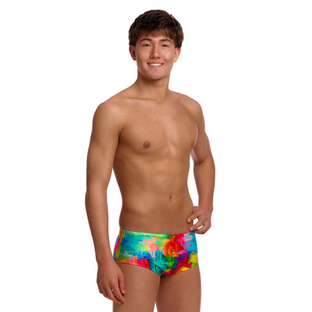FUNKY TRUNKS (8-12ans) Falling Colours Sidewinder Trunks - Boxer Natation Garçon | Les4Nages