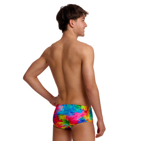FUNKY TRUNKS (8-12ans) Falling Colours Sidewinder Trunks - Boxer Natation Garçon | Les4Nages