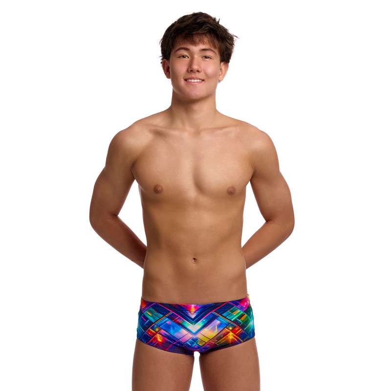 FUNKY TRUNKS (8-12ans) Firefly Sparkle Sidewinder Trunks - Boxer Natation Garçon | Les4Nages