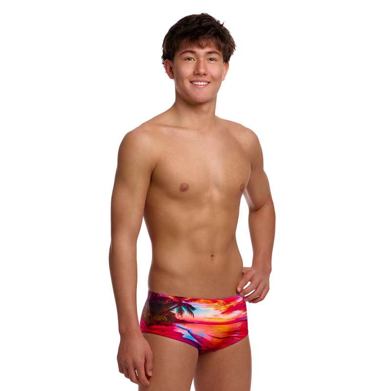 FUNKY TRUNKS (8-12ans) Touch Of Paradise Sidewinder Trunks - Boxer Natation Garçon | Les4Nages