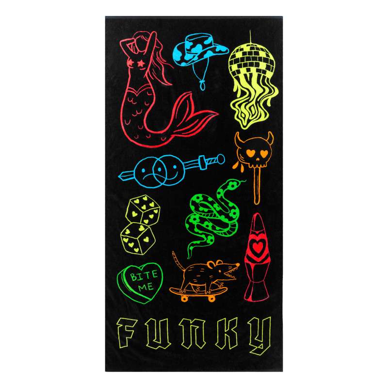 Serviette FUNKY Doodles | Les4Nages