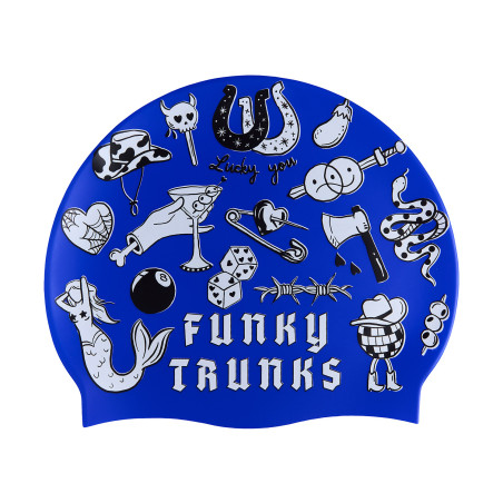 FUNKY TRUNKS Scratchy - bonnet de bain fantaisie natation silicone | Les4Nages