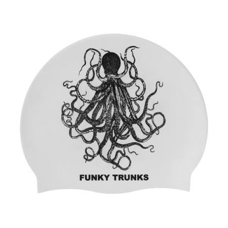 FUNKY TRUNKS Octomus Black - bonnet de bain fantaisie natation silicone | Les4Nages