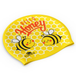 Turbo Silicone CUTE BEES - Bonnet Natation