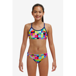 Funkita (6-14 ans) On The Grid Racerback - Maillot natation Fille 2 pièces
