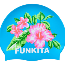 FUNKITA Blue Hawaii - bonnet natation silicone